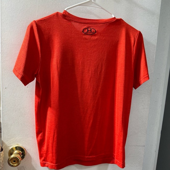 Under Armour Bold Red Tee with Logo - Picture 2 of 2